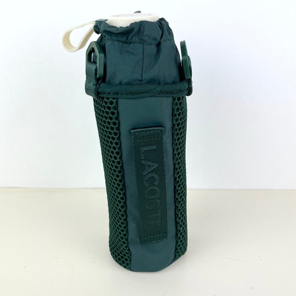 Lacoste Glass Water Bottle and Holder NO STRAP